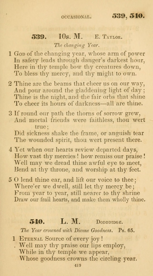 A Collection of Psalms and Hymns for Christian Worship. (45th ed.) page 419