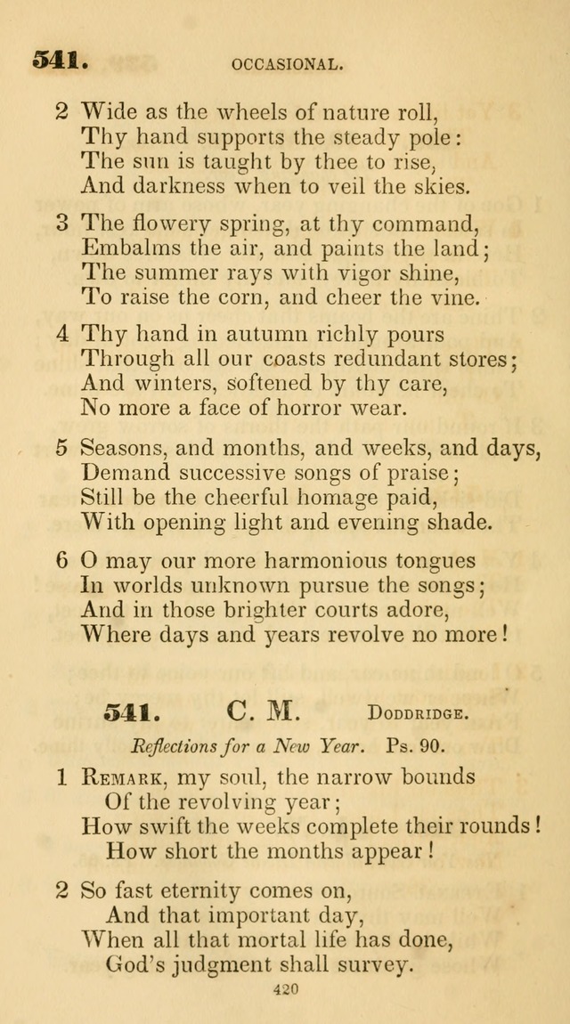 A Collection of Psalms and Hymns for Christian Worship. (45th ed.) page 420