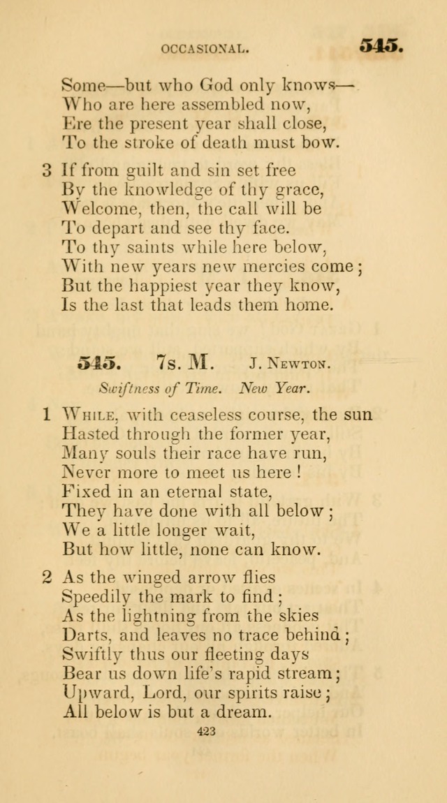 A Collection of Psalms and Hymns for Christian Worship. (45th ed.) page 423