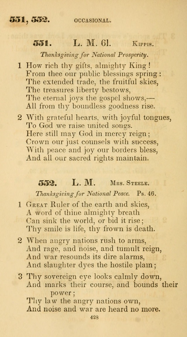 A Collection of Psalms and Hymns for Christian Worship. (45th ed.) page 428