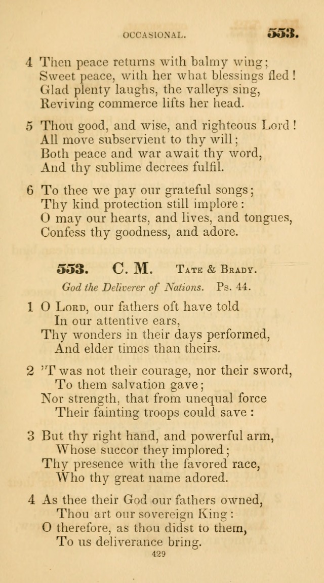 A Collection of Psalms and Hymns for Christian Worship. (45th ed.) page 429