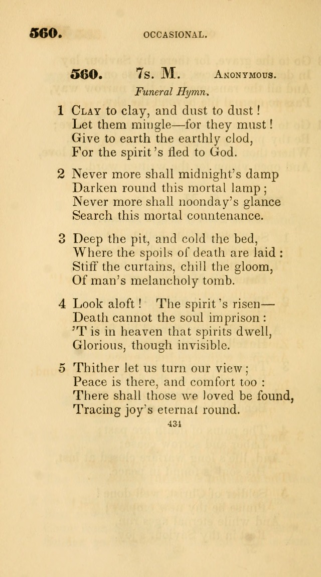 A Collection of Psalms and Hymns for Christian Worship. (45th ed.) page 434