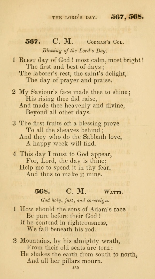 A Collection of Psalms and Hymns for Christian Worship. (45th ed.) page 439