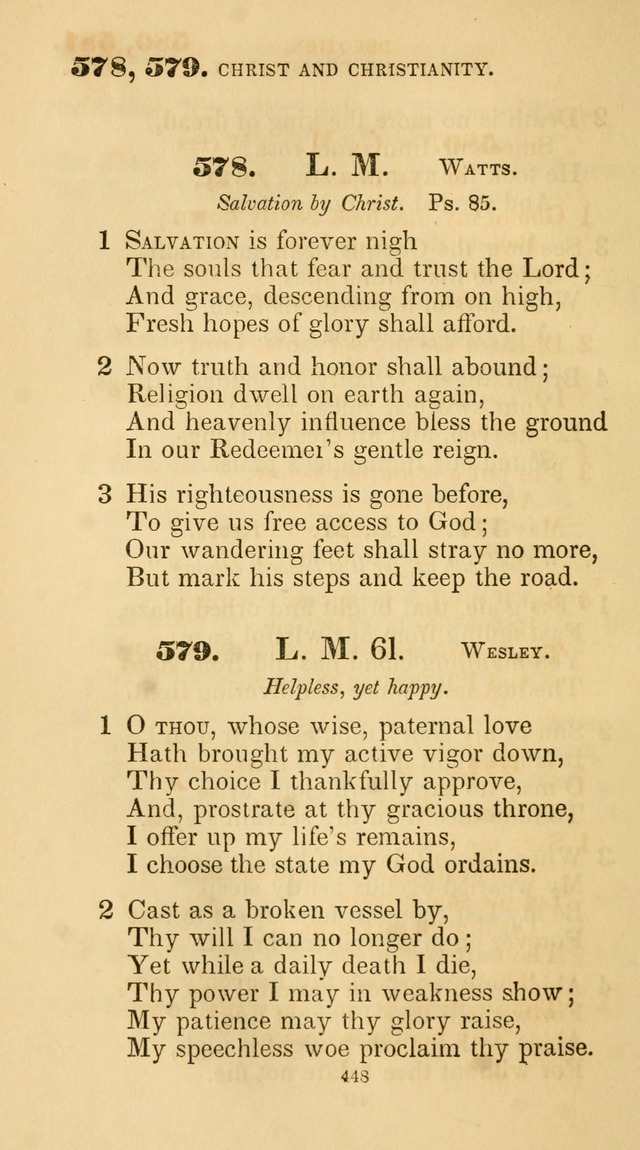 A Collection of Psalms and Hymns for Christian Worship. (45th ed.) page 448