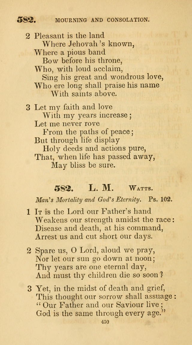 A Collection of Psalms and Hymns for Christian Worship. (45th ed.) page 450