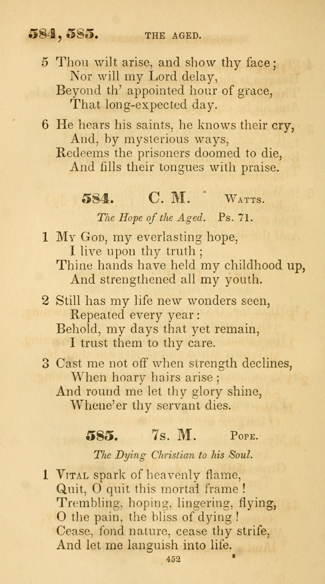 A Collection of Psalms and Hymns for Christian Worship. (45th ed.) page 452