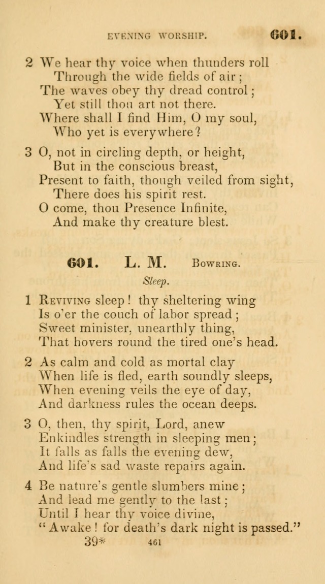 A Collection of Psalms and Hymns for Christian Worship. (45th ed.) page 461