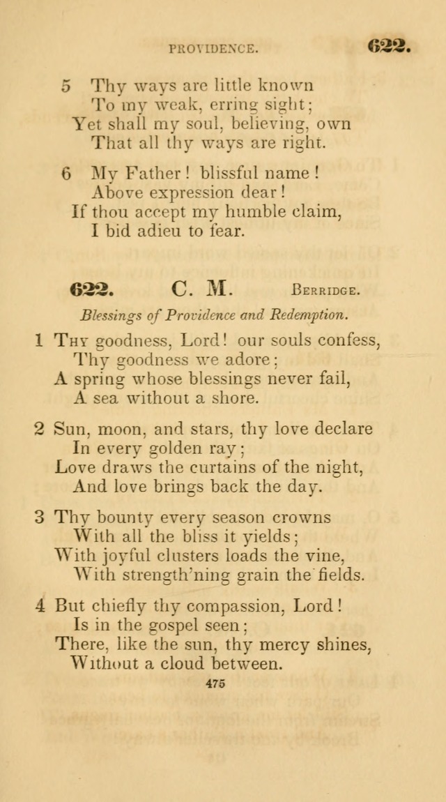 A Collection of Psalms and Hymns for Christian Worship. (45th ed.) page 475