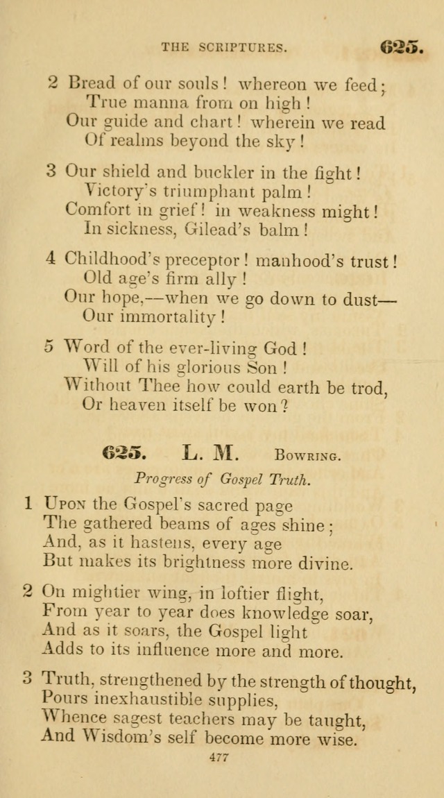 A Collection of Psalms and Hymns for Christian Worship. (45th ed.) page 477