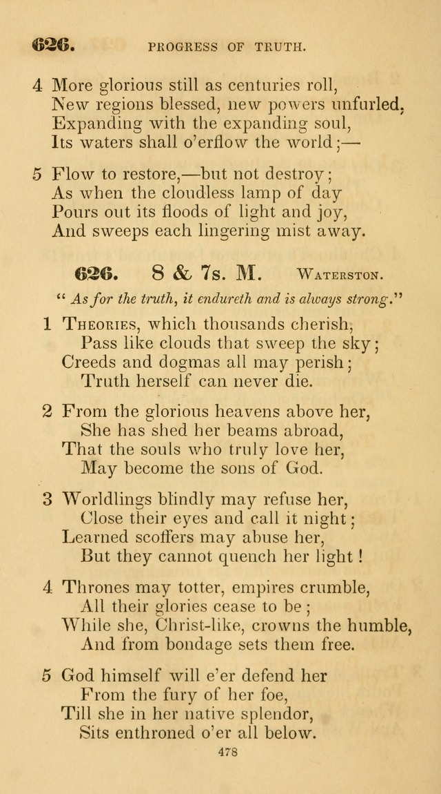 A Collection of Psalms and Hymns for Christian Worship. (45th ed.) page 478