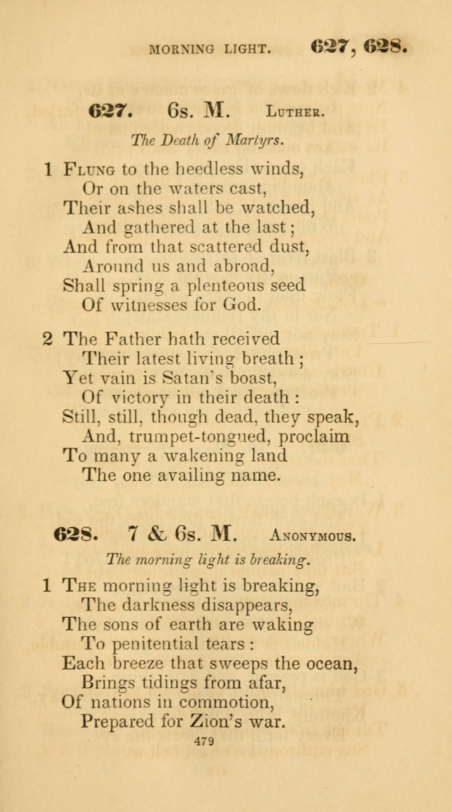 A Collection of Psalms and Hymns for Christian Worship. (45th ed.) page 479