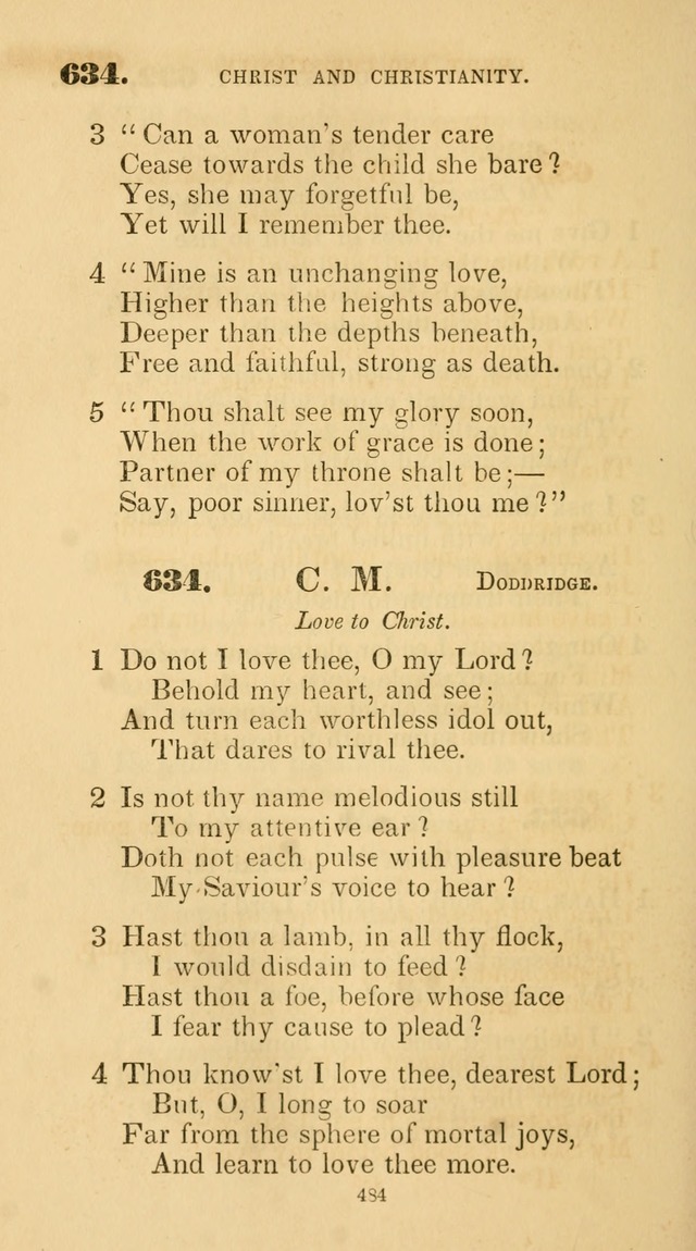 A Collection of Psalms and Hymns for Christian Worship. (45th ed.) page 484