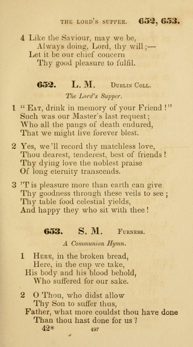 A Collection of Psalms and Hymns for Christian Worship. (45th ed.) page 497