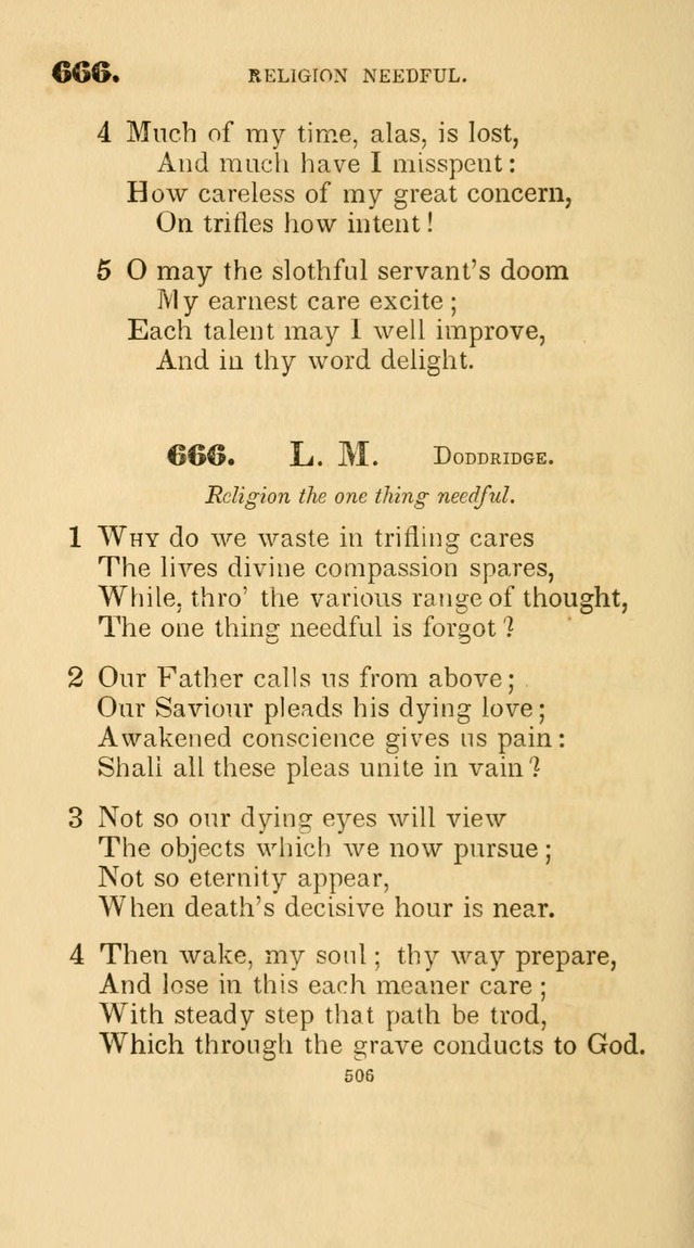 A Collection of Psalms and Hymns for Christian Worship. (45th ed.) page 506