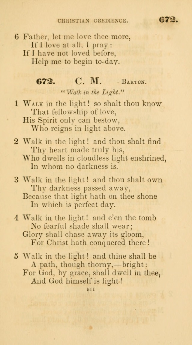 A Collection of Psalms and Hymns for Christian Worship. (45th ed.) page 511