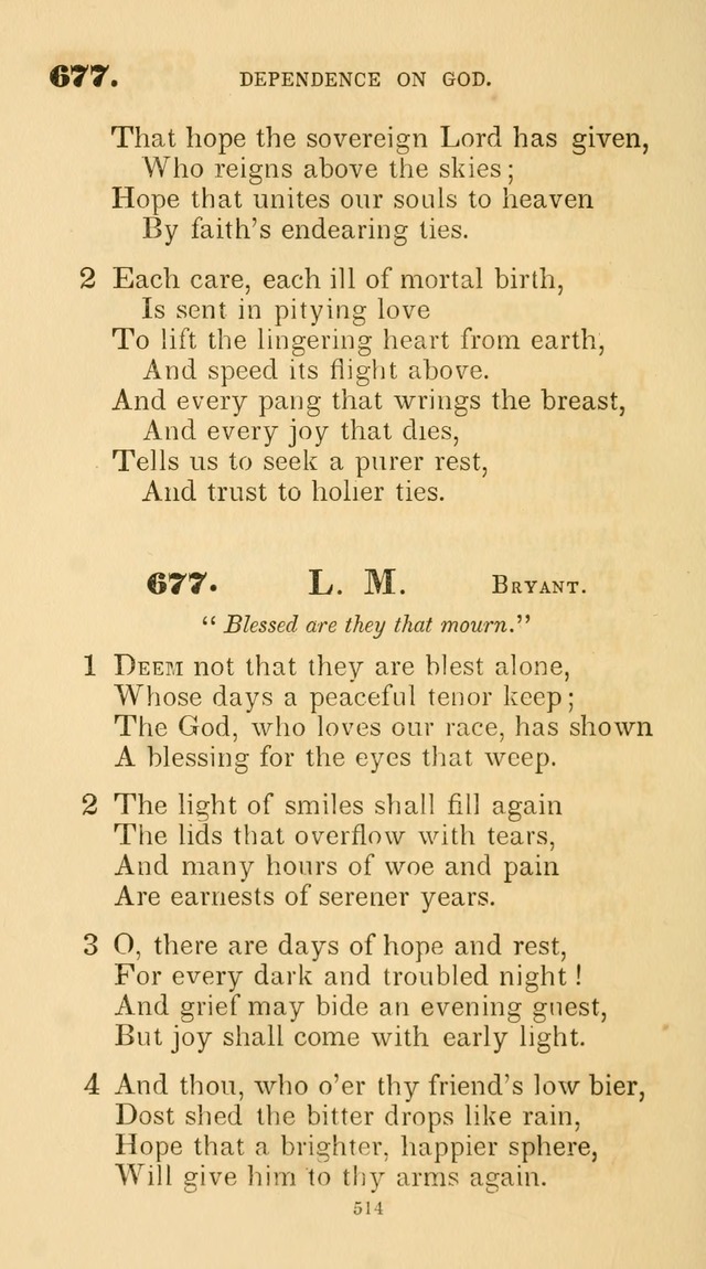 A Collection of Psalms and Hymns for Christian Worship. (45th ed.) page 514