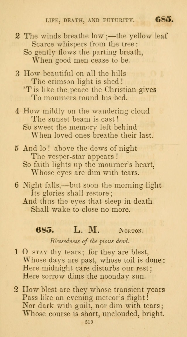 A Collection of Psalms and Hymns for Christian Worship. (45th ed.) page 519