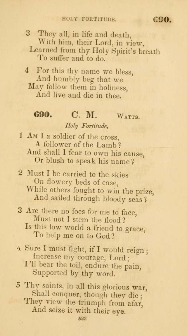 A Collection of Psalms and Hymns for Christian Worship. (45th ed.) page 523