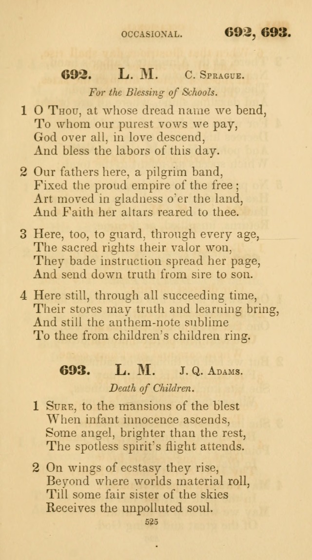 A Collection of Psalms and Hymns for Christian Worship. (45th ed.) page 525