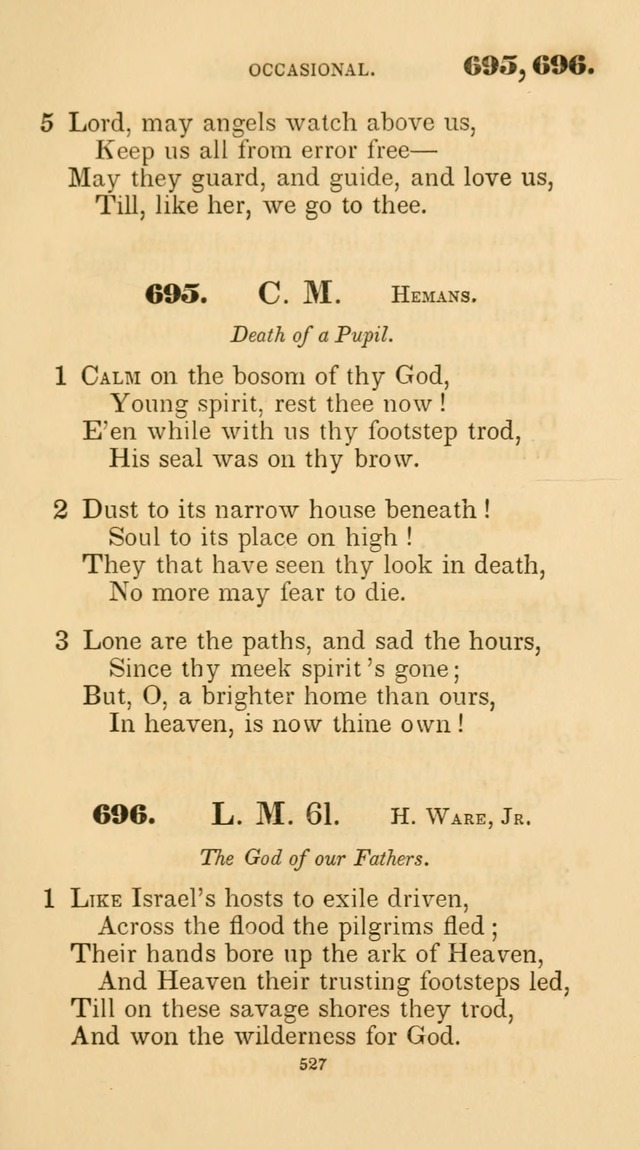 A Collection of Psalms and Hymns for Christian Worship. (45th ed.) page 527