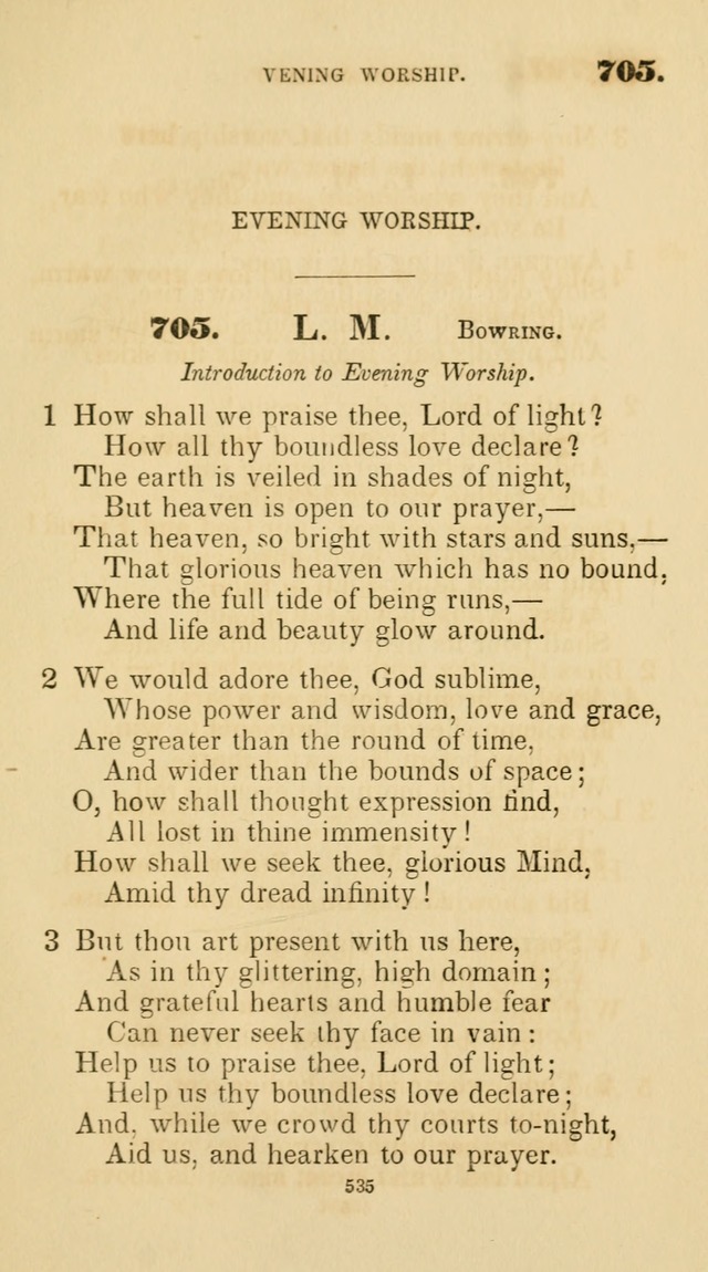 A Collection of Psalms and Hymns for Christian Worship. (45th ed.) page 535