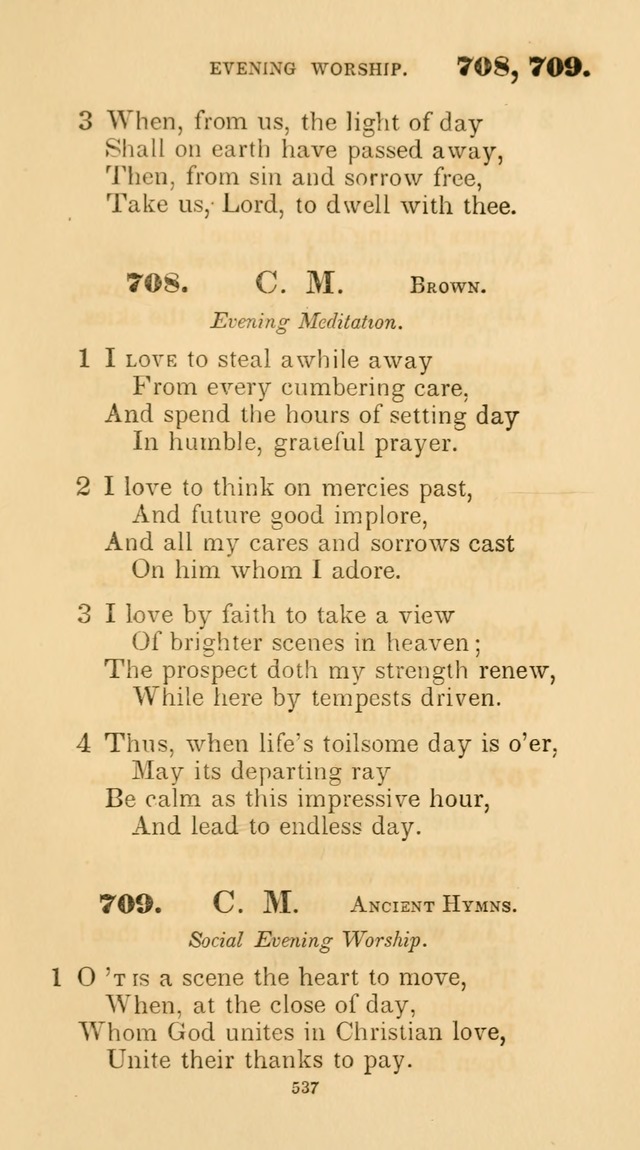 A Collection of Psalms and Hymns for Christian Worship. (45th ed.) page 537