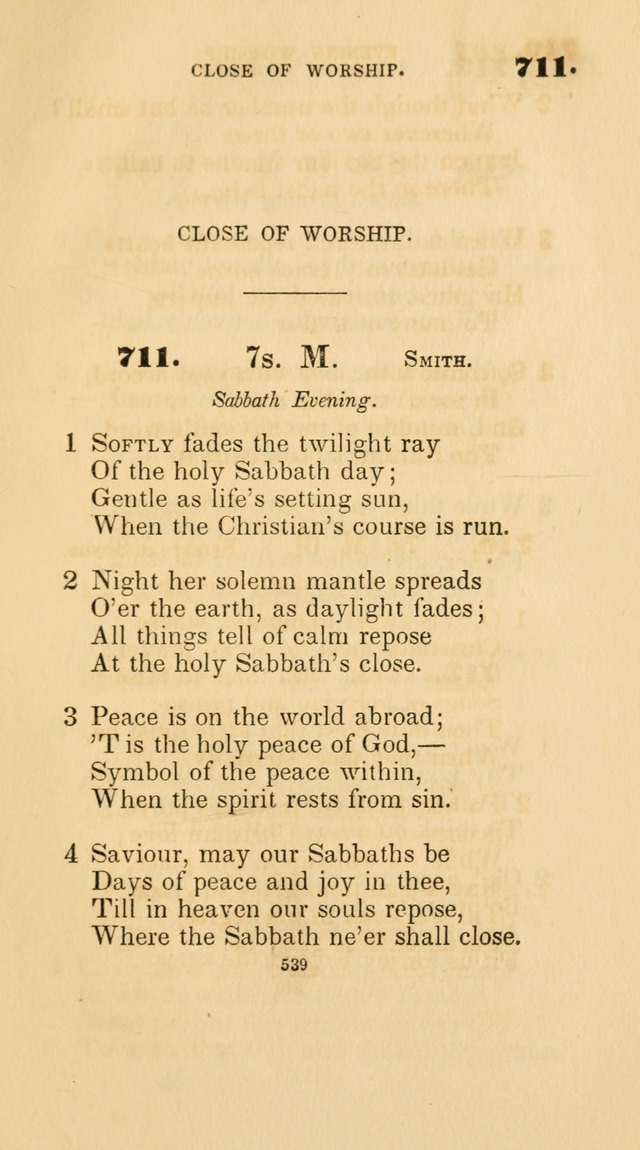 A Collection of Psalms and Hymns for Christian Worship. (45th ed.) page 539