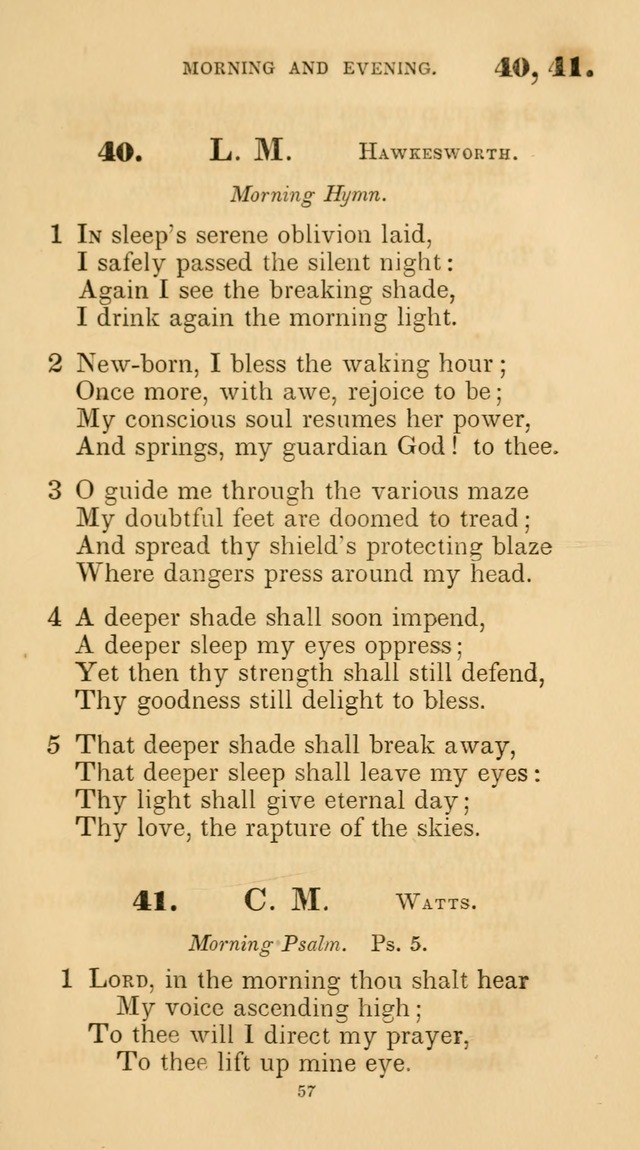 A Collection of Psalms and Hymns for Christian Worship. (45th ed.) page 57