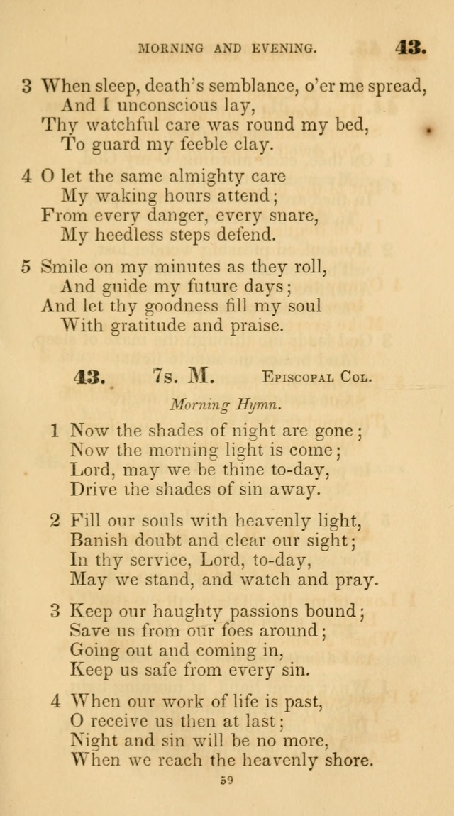 A Collection of Psalms and Hymns for Christian Worship. (45th ed.) page 59