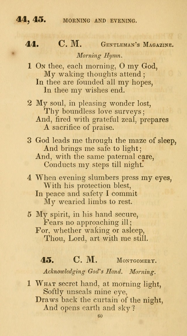 A Collection of Psalms and Hymns for Christian Worship. (45th ed.) page 60