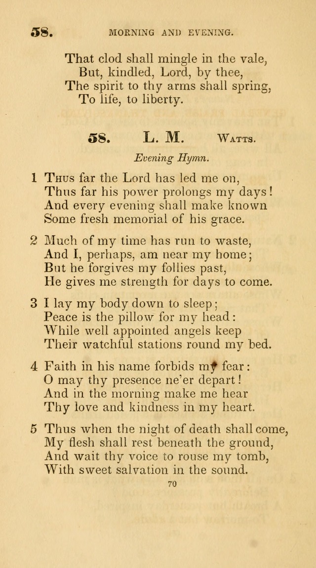 A Collection of Psalms and Hymns for Christian Worship. (45th ed.) page 70