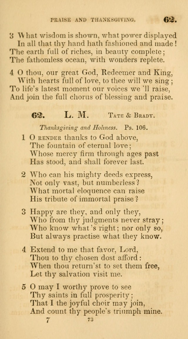 A Collection of Psalms and Hymns for Christian Worship. (45th ed.) page 73