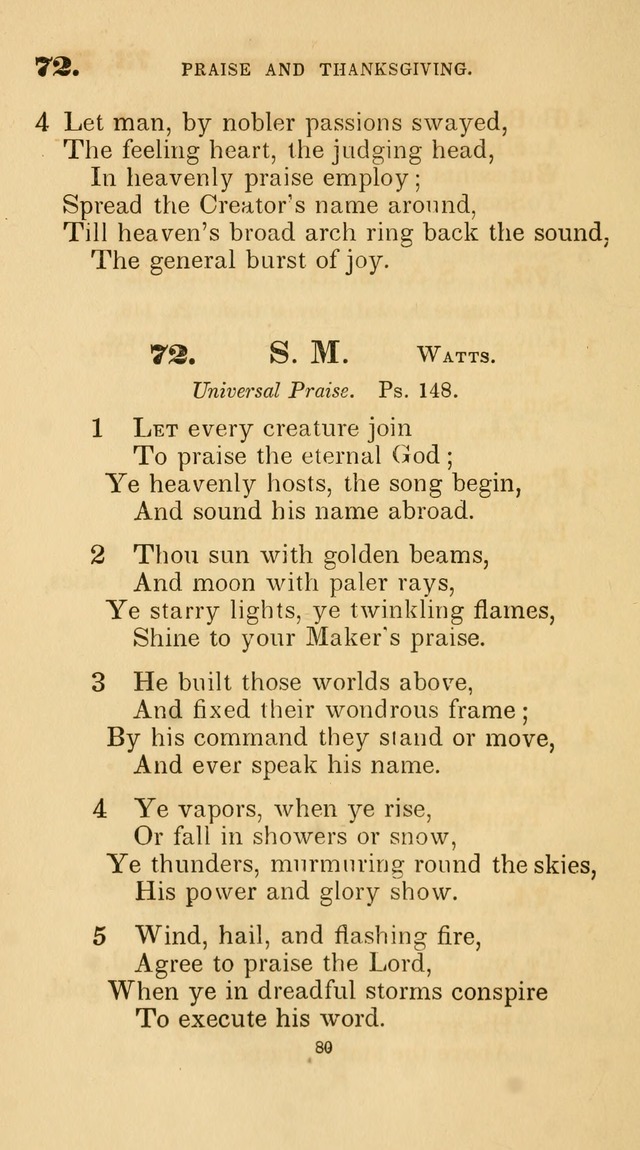 A Collection of Psalms and Hymns for Christian Worship. (45th ed.) page 80