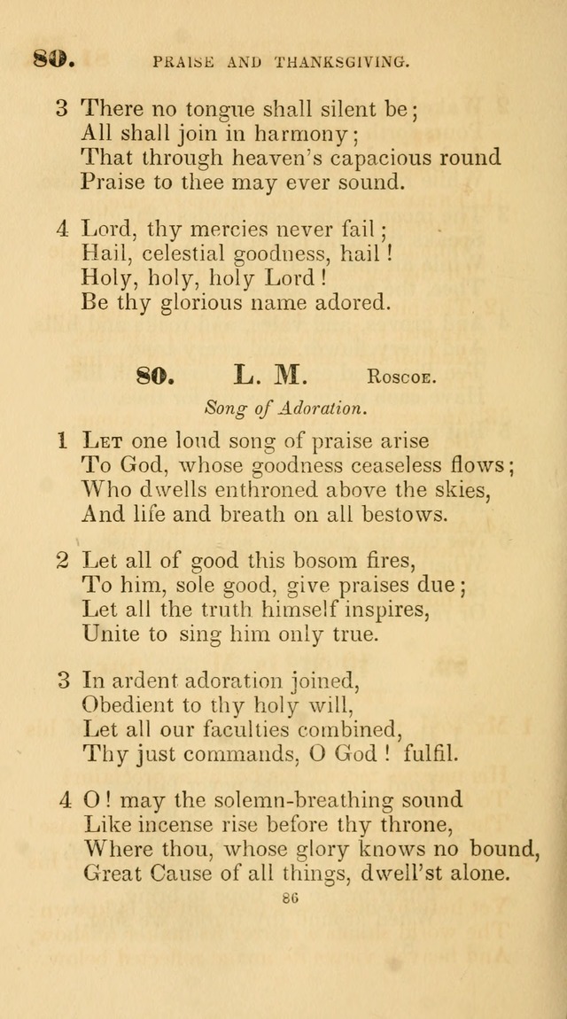 A Collection of Psalms and Hymns for Christian Worship. (45th ed.) page 86