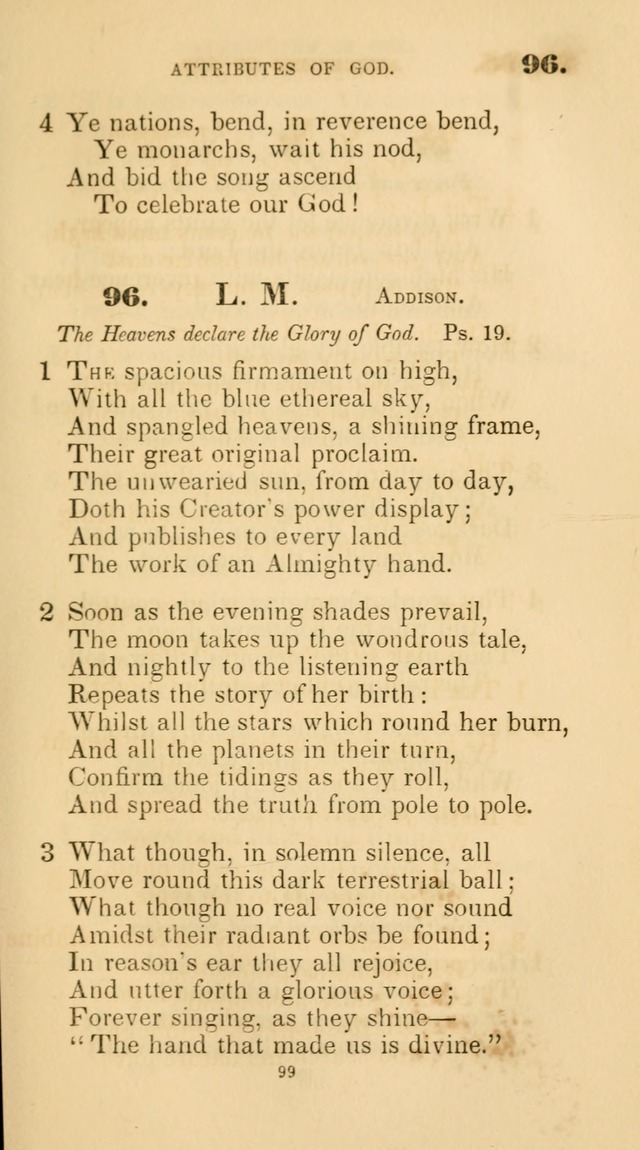 A Collection of Psalms and Hymns for Christian Worship. (45th ed.) page 99