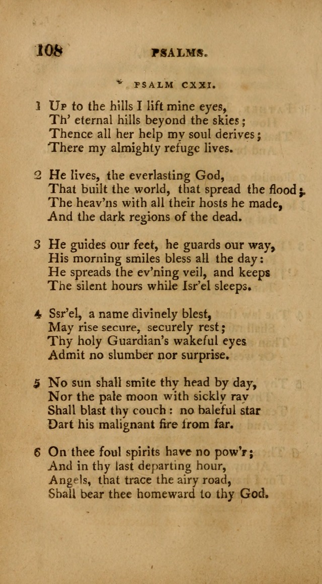 A Collection of Psalms and Hymns: from various authors, chiefly designed for public worship (4th ed.) page 108