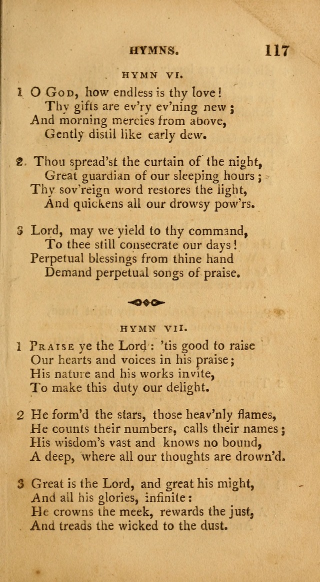 A Collection of Psalms and Hymns: from various authors, chiefly designed for public worship (4th ed.) page 117