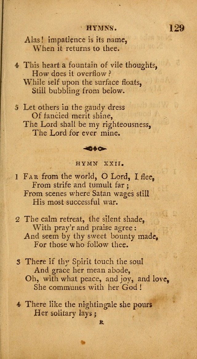 A Collection of Psalms and Hymns: from various authors, chiefly designed for public worship (4th ed.) page 129