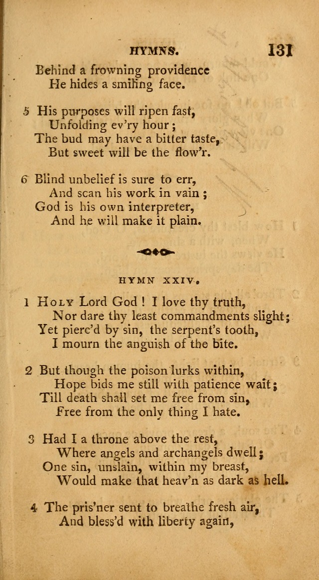 A Collection of Psalms and Hymns: from various authors, chiefly designed for public worship (4th ed.) page 131