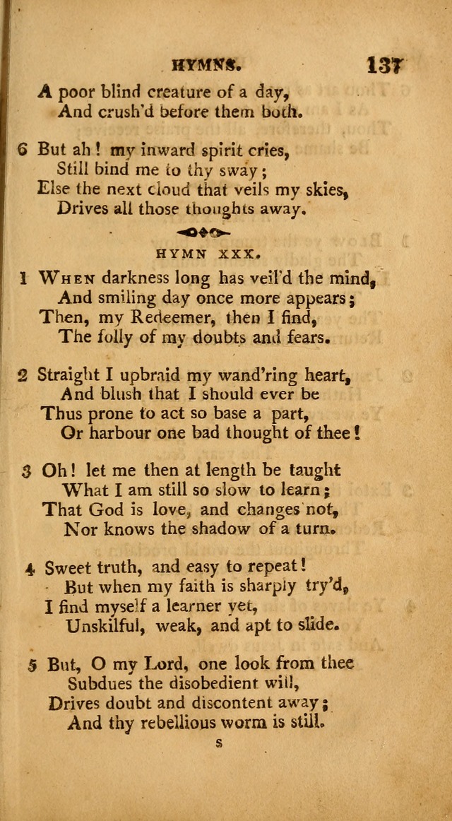 A Collection of Psalms and Hymns: from various authors, chiefly designed for public worship (4th ed.) page 137