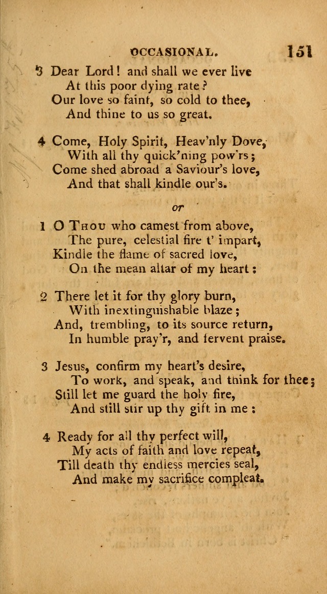 A Collection of Psalms and Hymns: from various authors, chiefly designed for public worship (4th ed.) page 151