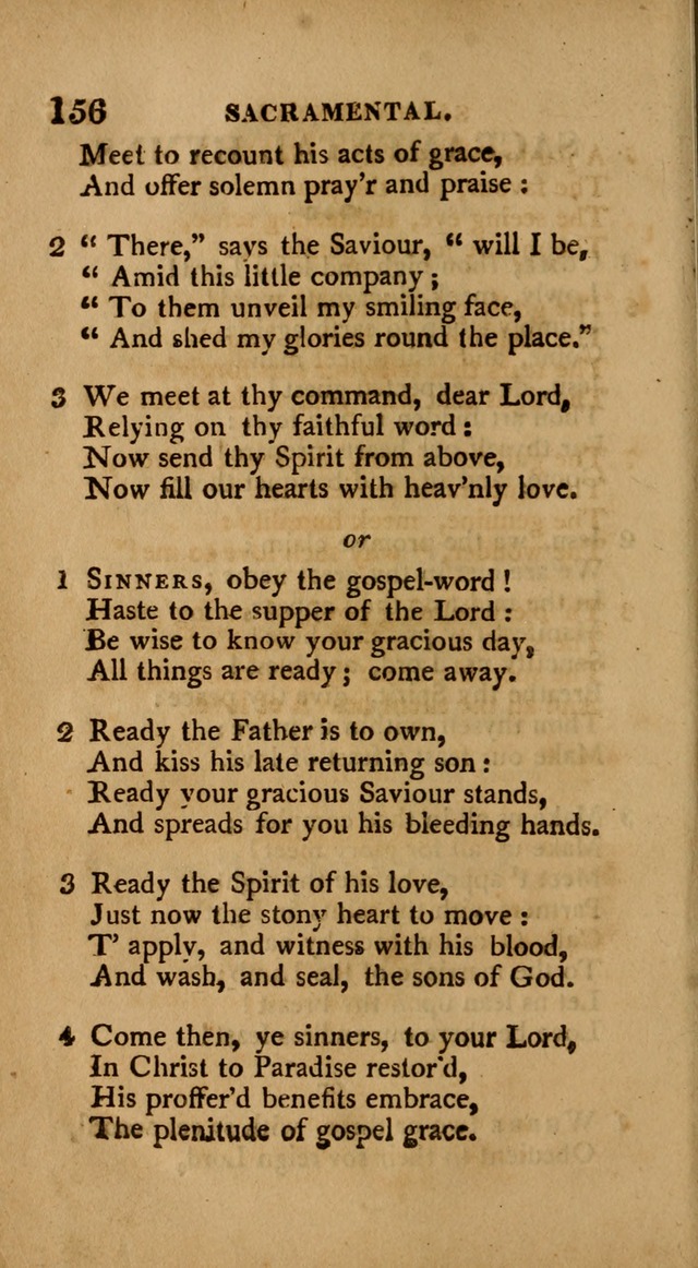 A Collection of Psalms and Hymns: from various authors, chiefly designed for public worship (4th ed.) page 156