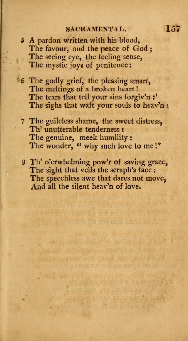 A Collection of Psalms and Hymns: from various authors, chiefly designed for public worship (4th ed.) page 157