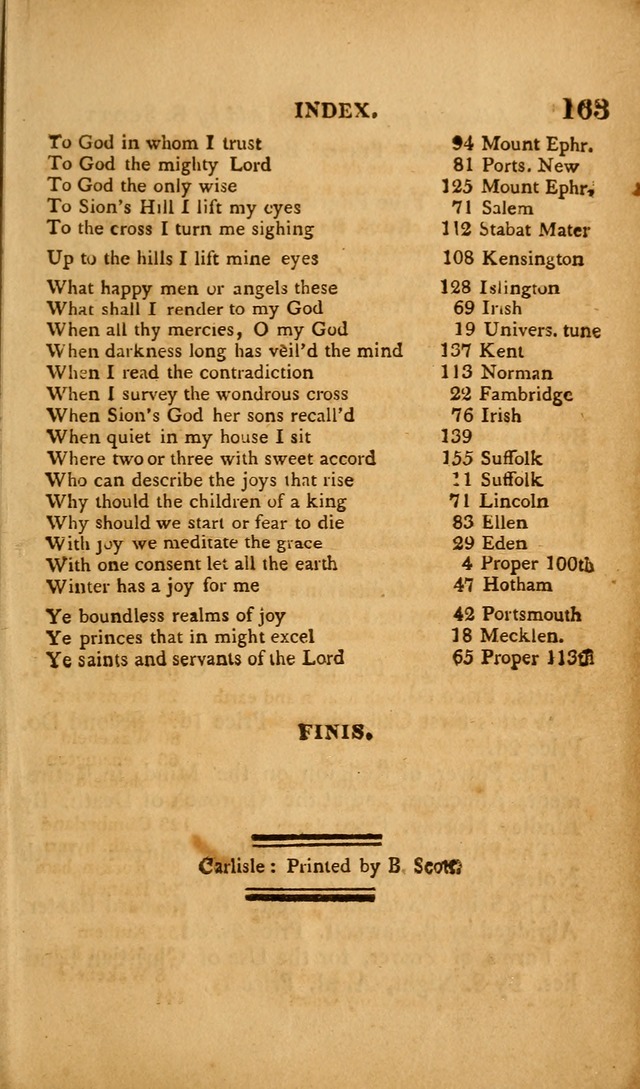 A Collection of Psalms and Hymns: from various authors, chiefly designed for public worship (4th ed.) page 163