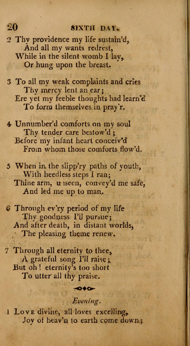 A Collection of Psalms and Hymns: from various authors, chiefly designed for public worship (4th ed.) page 20