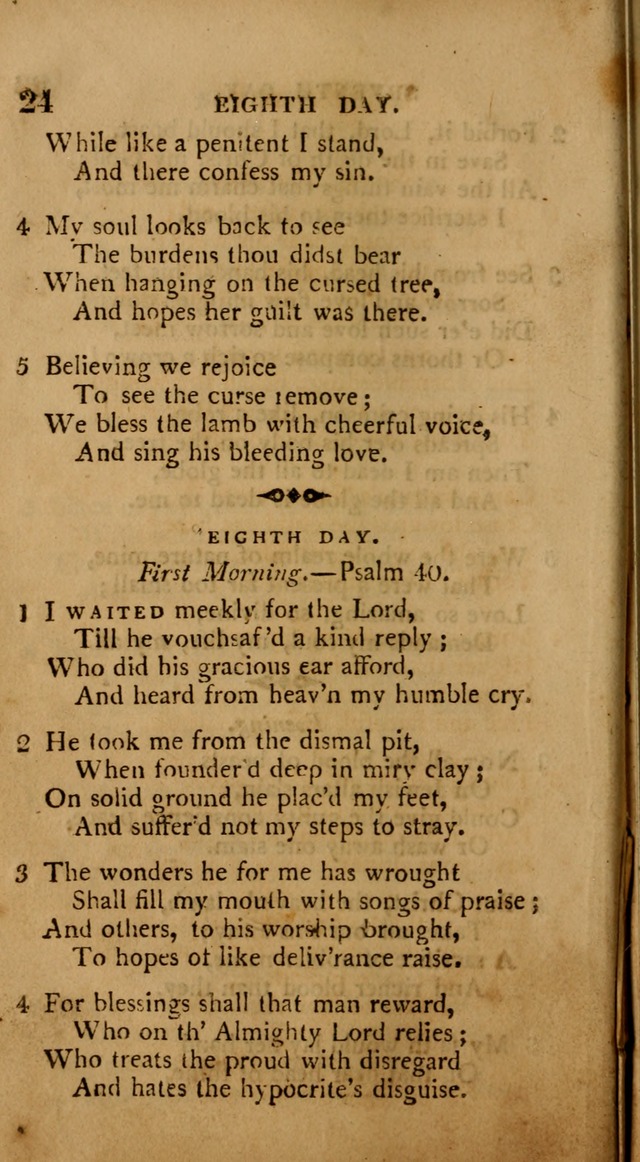 A Collection of Psalms and Hymns: from various authors, chiefly designed for public worship (4th ed.) page 24