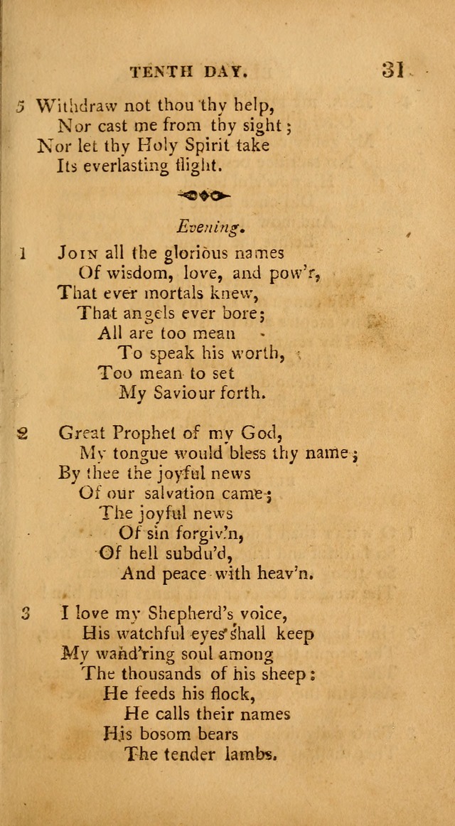 A Collection of Psalms and Hymns: from various authors, chiefly designed for public worship (4th ed.) page 31