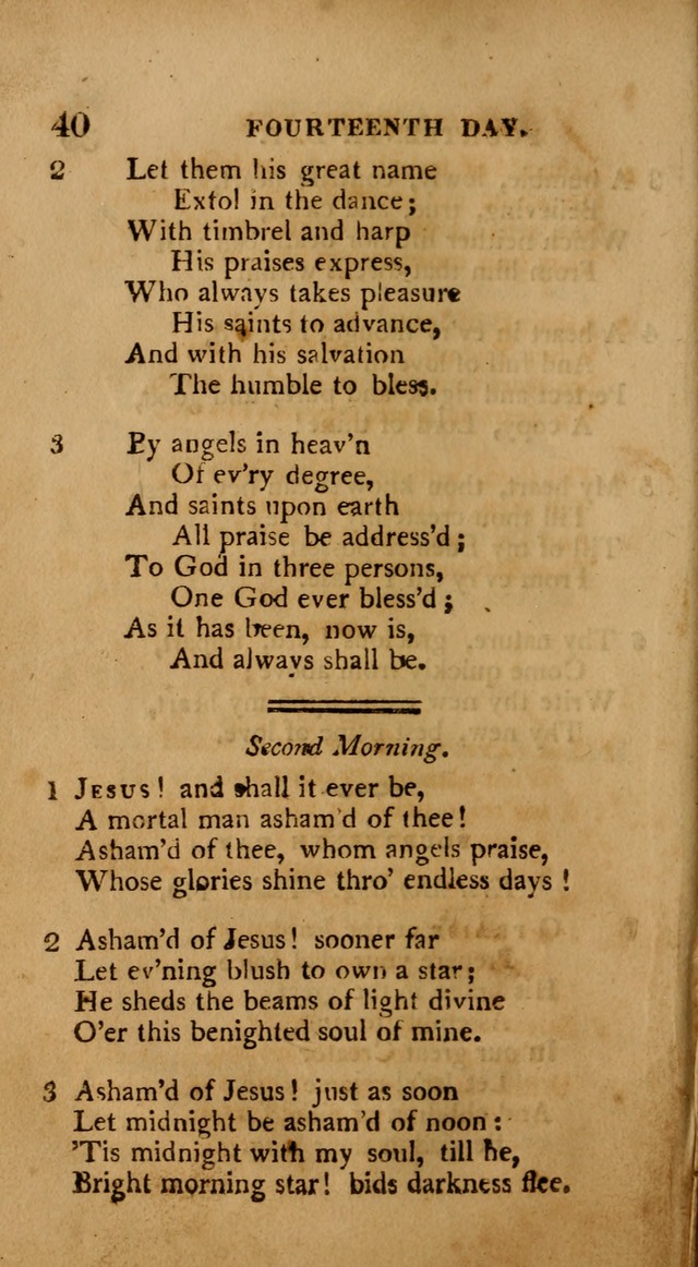 A Collection of Psalms and Hymns: from various authors, chiefly designed for public worship (4th ed.) page 40