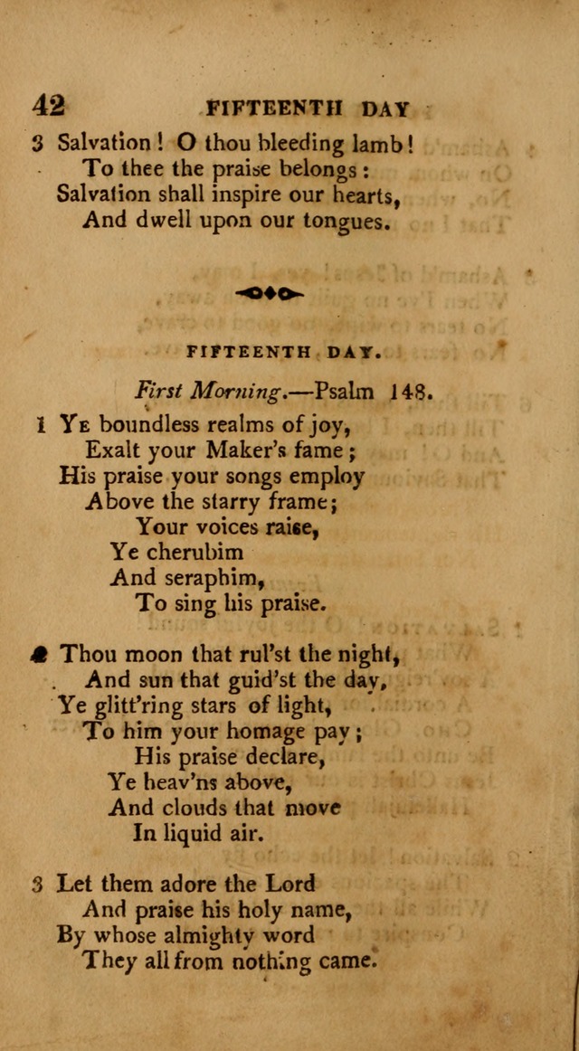 A Collection of Psalms and Hymns: from various authors, chiefly designed for public worship (4th ed.) page 42