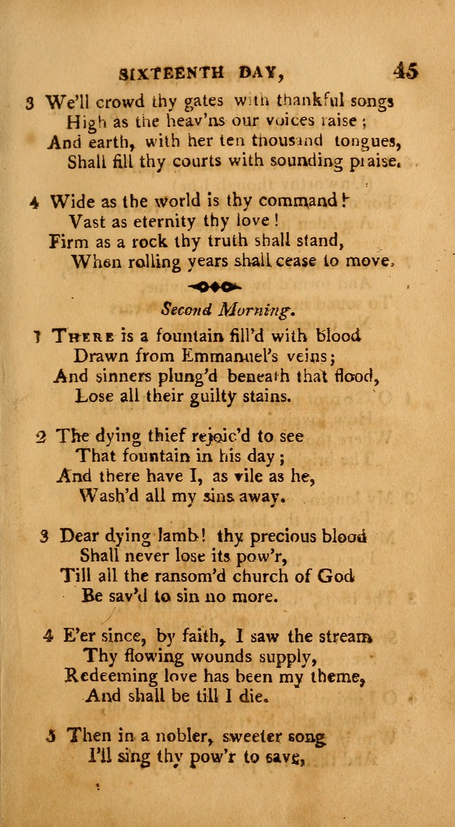 A Collection of Psalms and Hymns: from various authors, chiefly designed for public worship (4th ed.) page 45